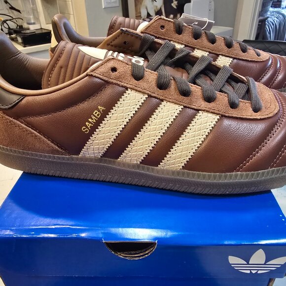 Men's adidas Samba JP JR0962 Preloved Brown / Sand Strata / Dark Brown SIZE 10 - Picture 1 of 16